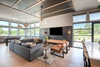 Expansive resident lounge